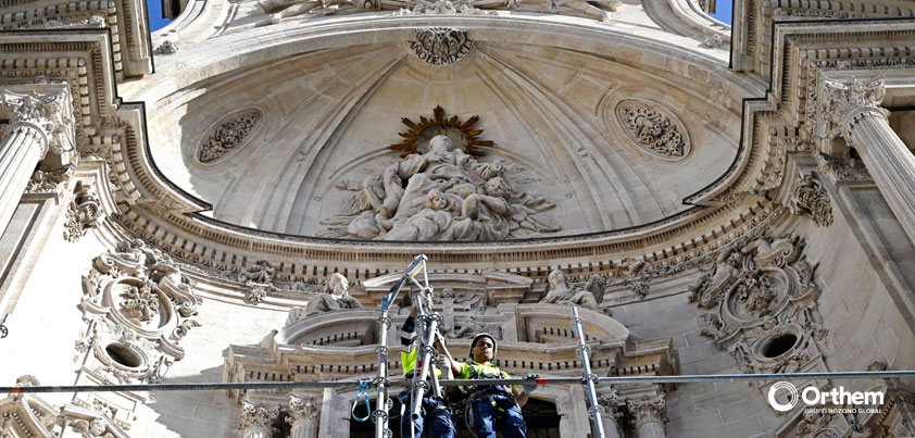 Orthem culmina la restauración del imafronte de la Catedral de Murcia