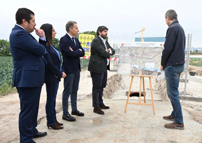 Avanzan las obras del colector de saneamiento sur de Lorca, una infraestructura clave impulsada por la Región de Murcia
